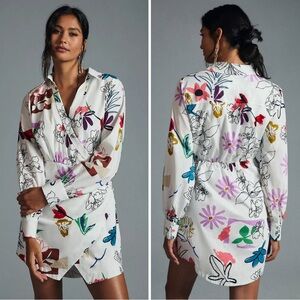 Maeve | V-Neck Floral Mini Dress